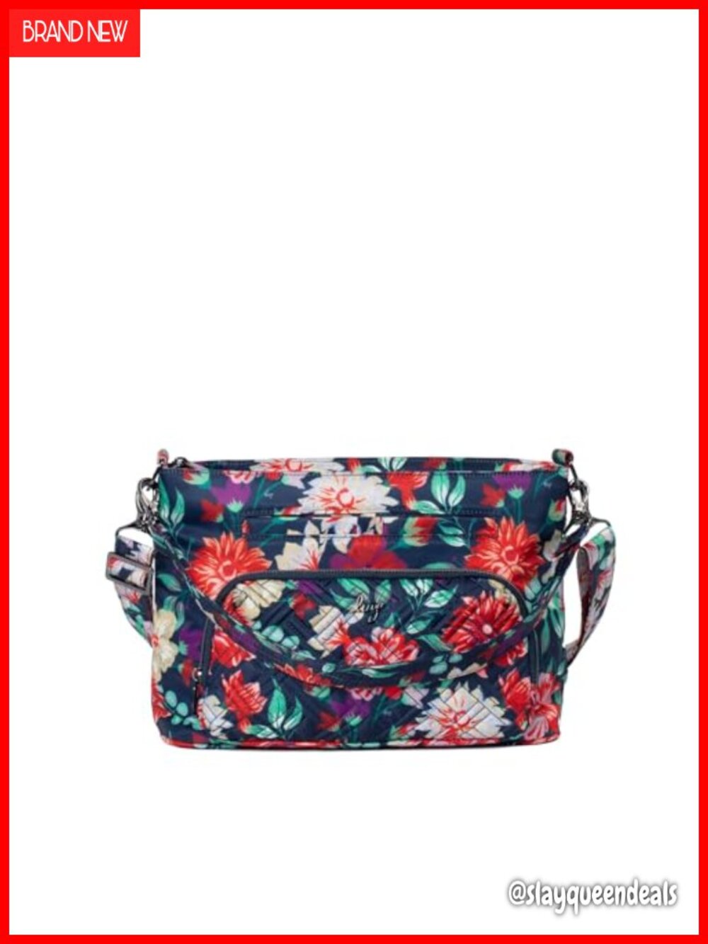 Convertible Crossbody Bag RFID Wristlet Purse Floral Travel